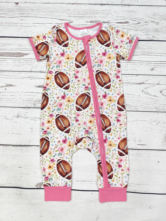 Baby Flower Football Zip